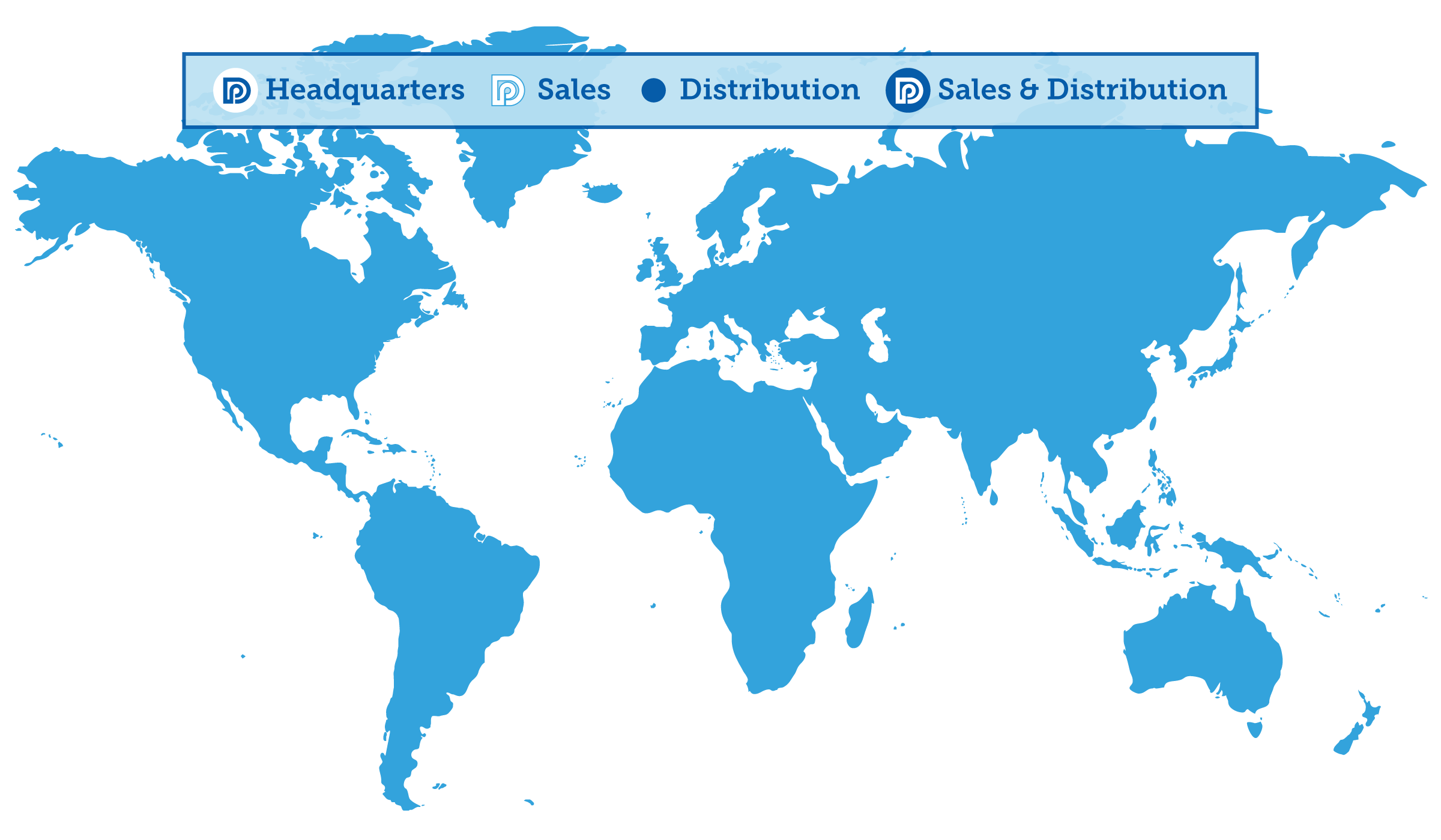 DuPak Global Service Map