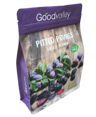 dried prune flat-bottom stand-up pouch